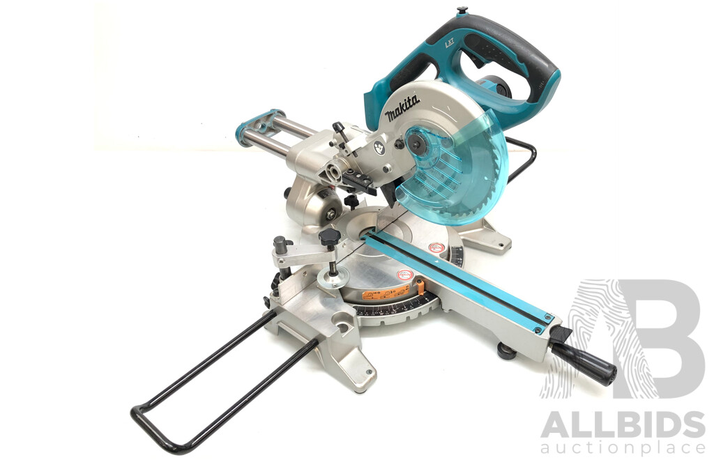 Makita 18 Volt  Lithium Ion Cordless 190mm Sliding Mitre Saw and Drill - Skins Only