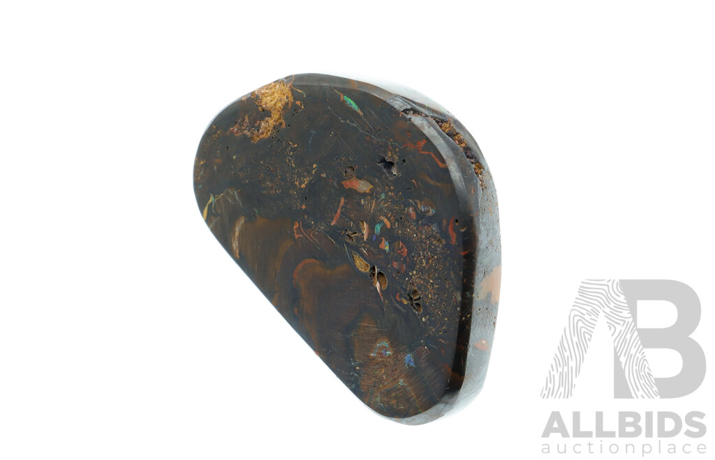 Queensland Boulder Opal (4) & Yowah Opal (1) Polished Solid Gemstones, 446.10ct