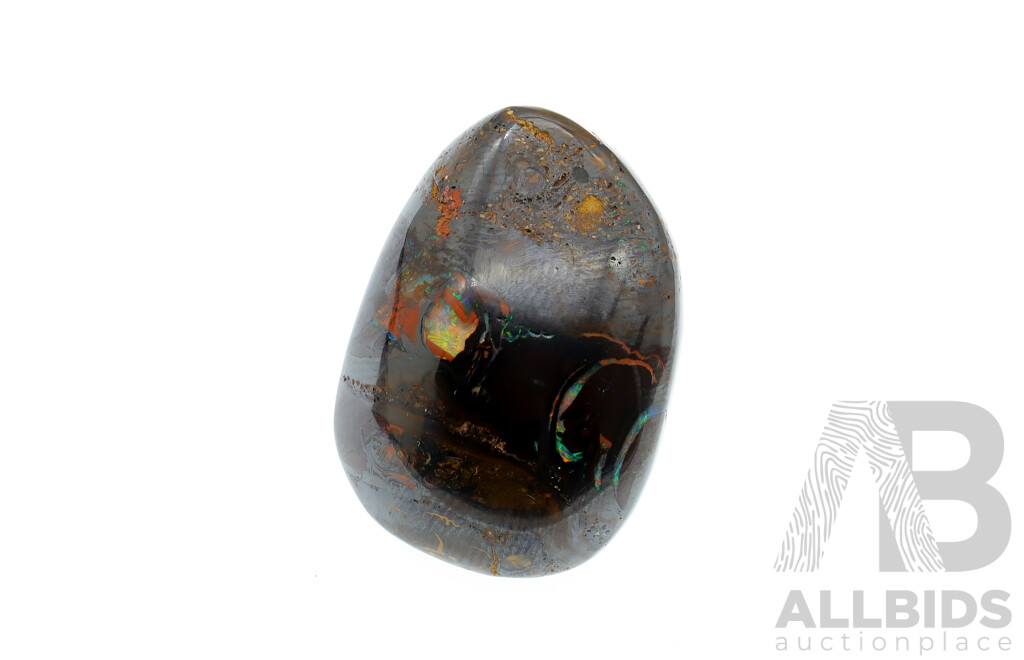 Queensland Boulder Opal (4) & Yowah Opal (1) Polished Solid Gemstones, 446.10ct