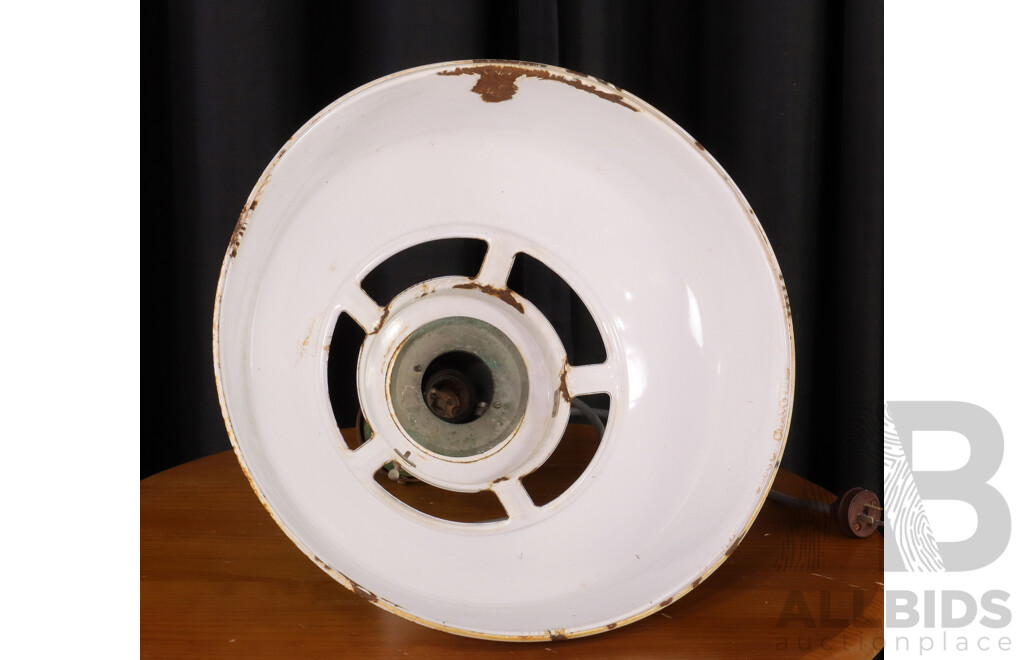 Vintage Enamel Factory Light Shade