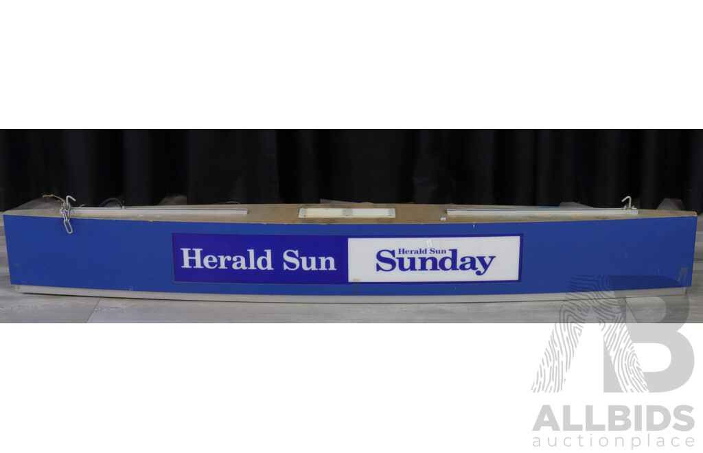 Herald Sun Advertising Light Box