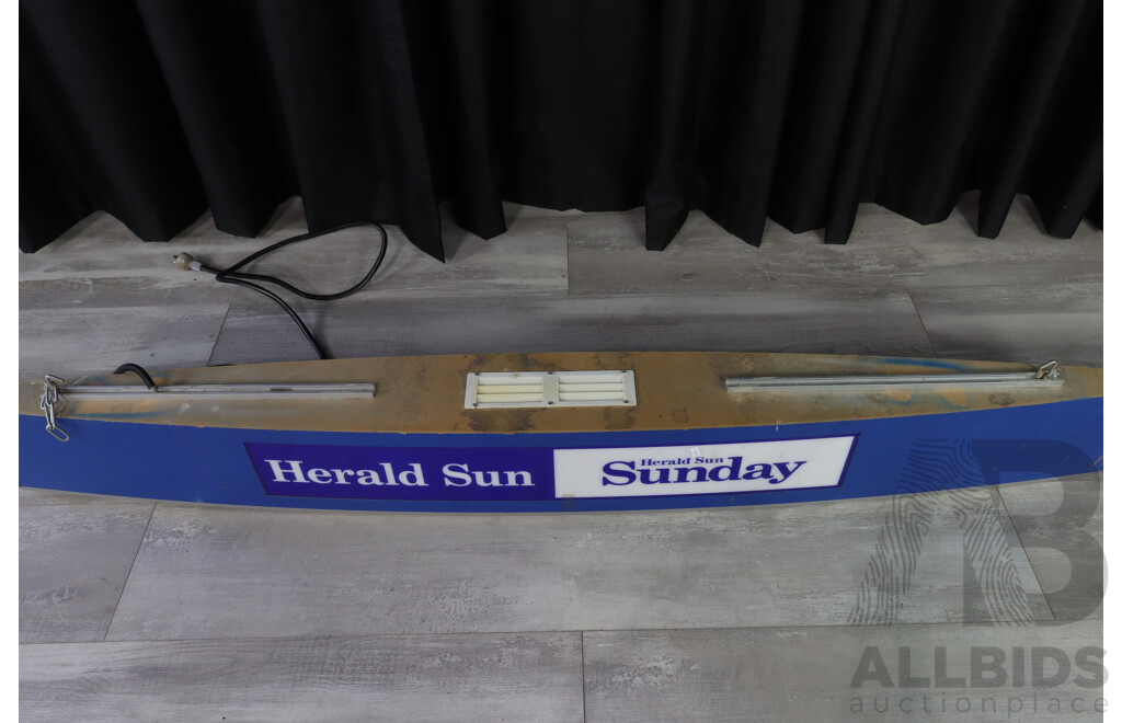 Herald Sun Advertising Light Box