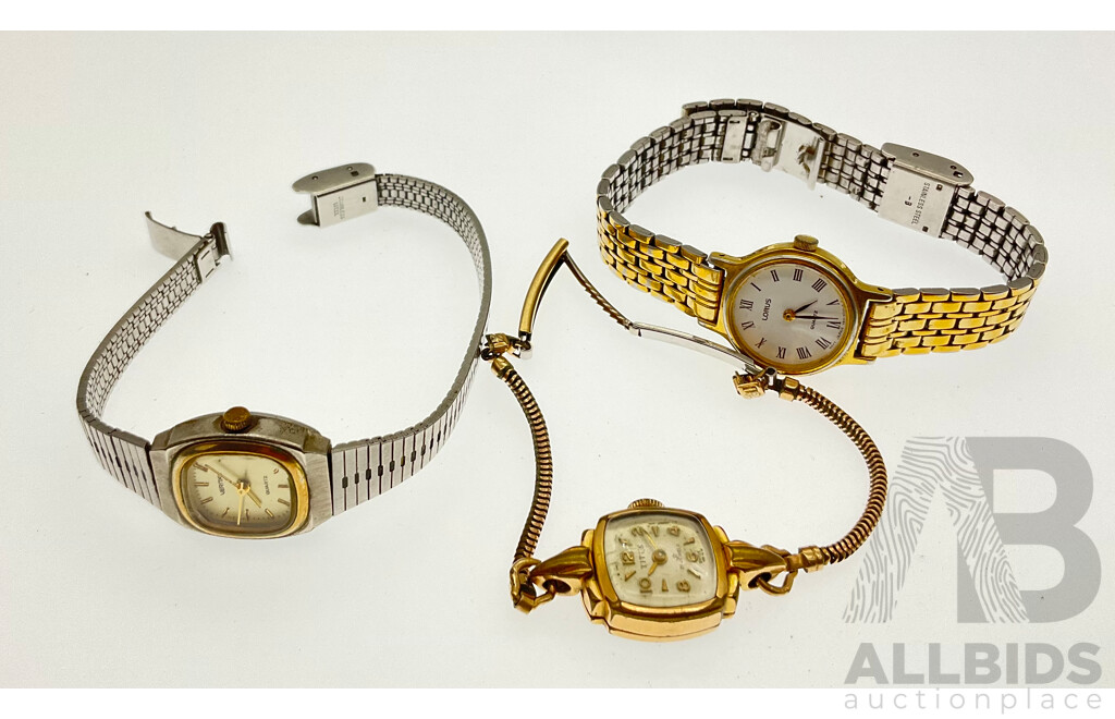 Women's Vintage Wrist Watches Including Titus - Swiss Made, Lorus and Veritus