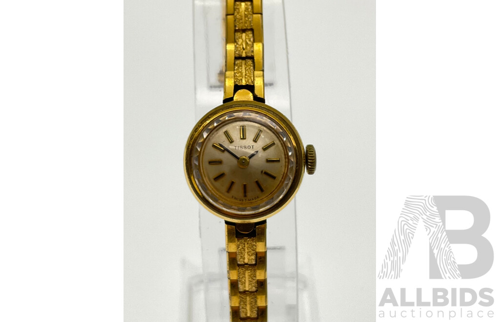 Women's Vintage Tissot Gold Plated Wrist Watch