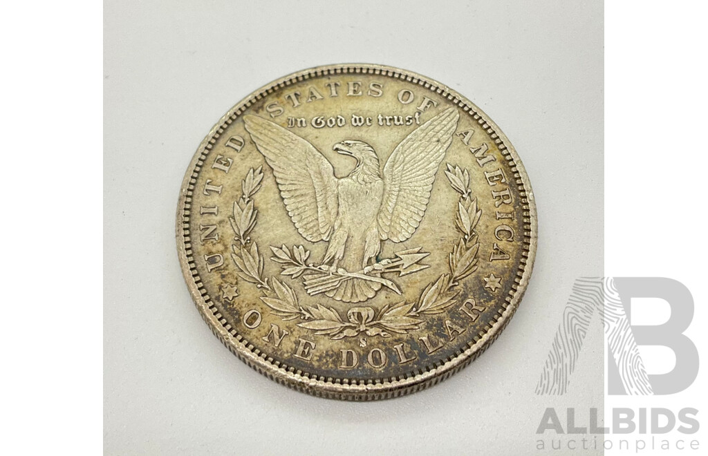 USA 1891 Silver Morgan One Dollar Coin .900