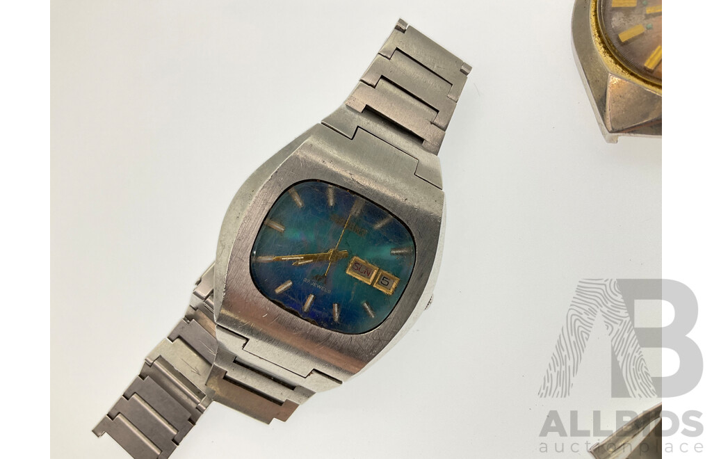 Men's Retro Watches for Restoration or Parts Including Orient, Seiko, Casio and Cetikon