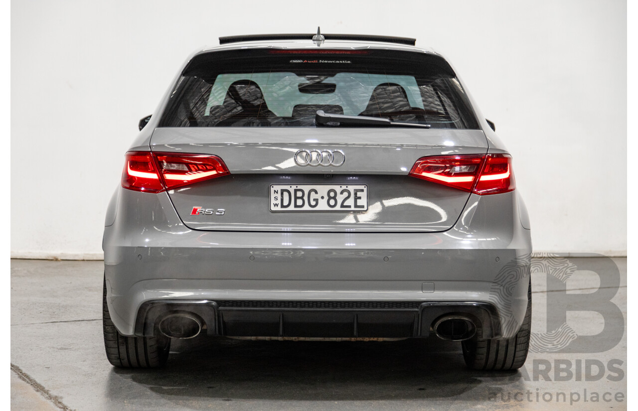 10/2015 Audi RS3 Sportback Quattro 8V 5d Hatchback Nardo Grey 2.5L Turbo