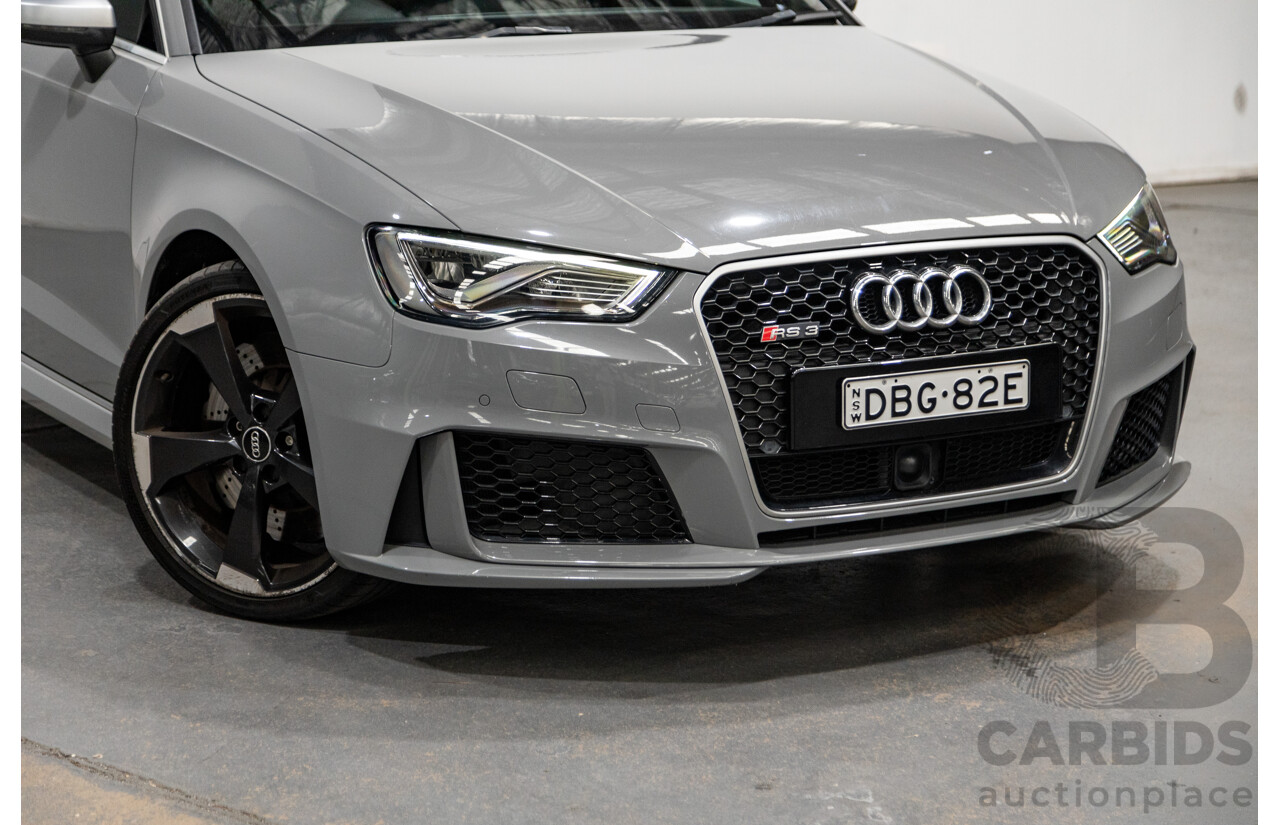 10/2015 Audi RS3 Sportback Quattro 8V 5d Hatchback Nardo Grey 2.5L Turbo