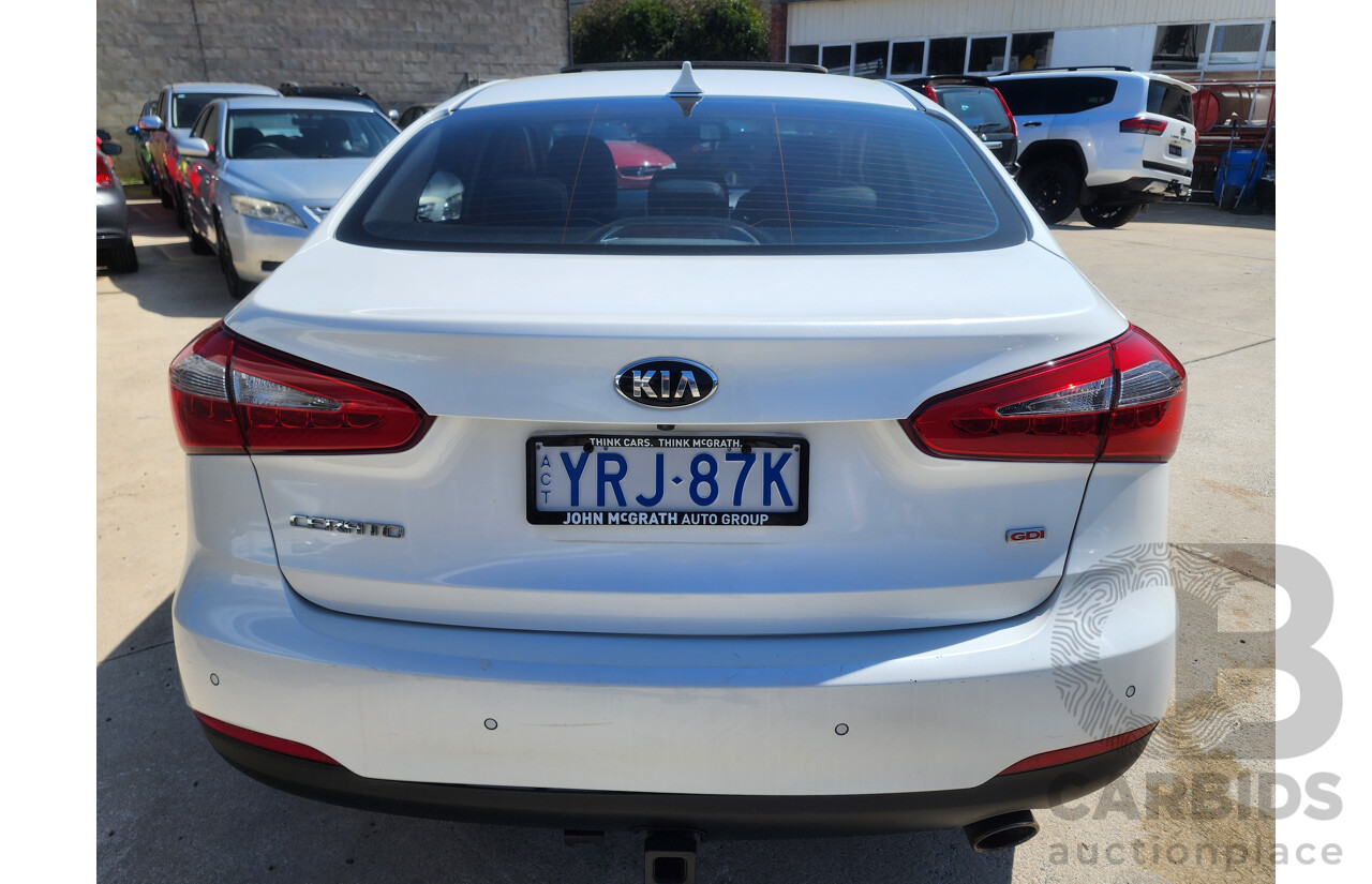 1/2014 Kia Cerato SLi NAV YD MY14 4d Sedan White 2.0L