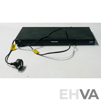 Panasonic DMR-EZ48V VHS DVD Recorder and Panasonic Blu-ray Disc Player with Heavily Damaged Power Cord