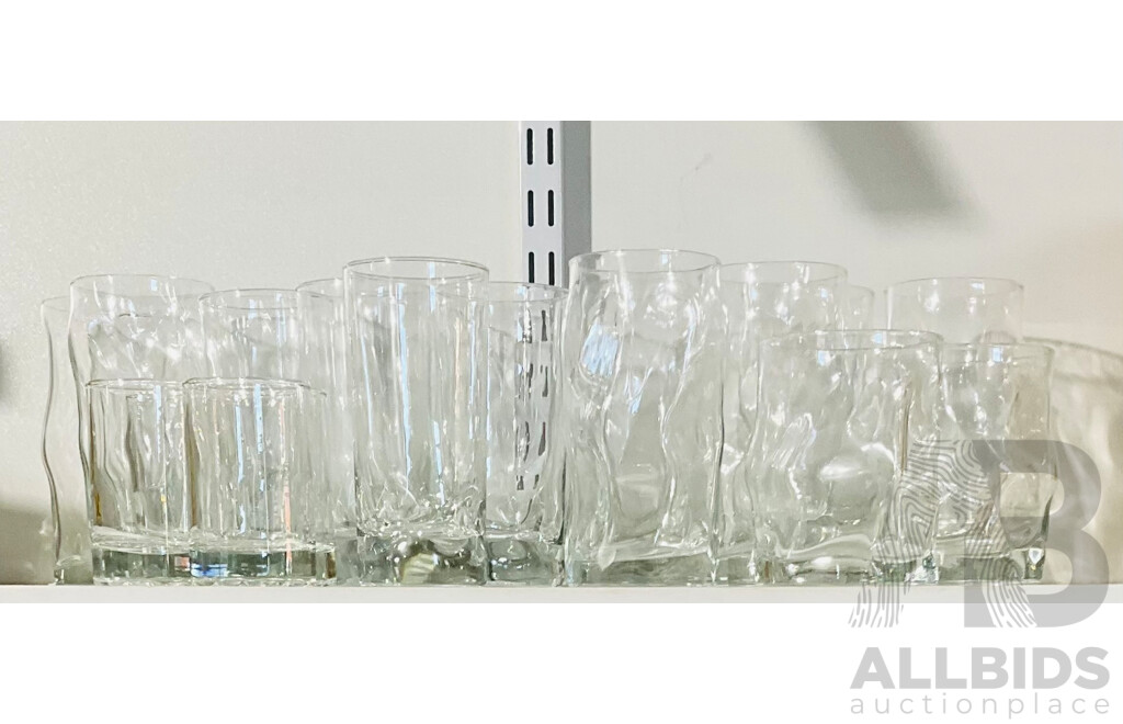 Collection of Bormioli and Other Tumbler Style Glasses