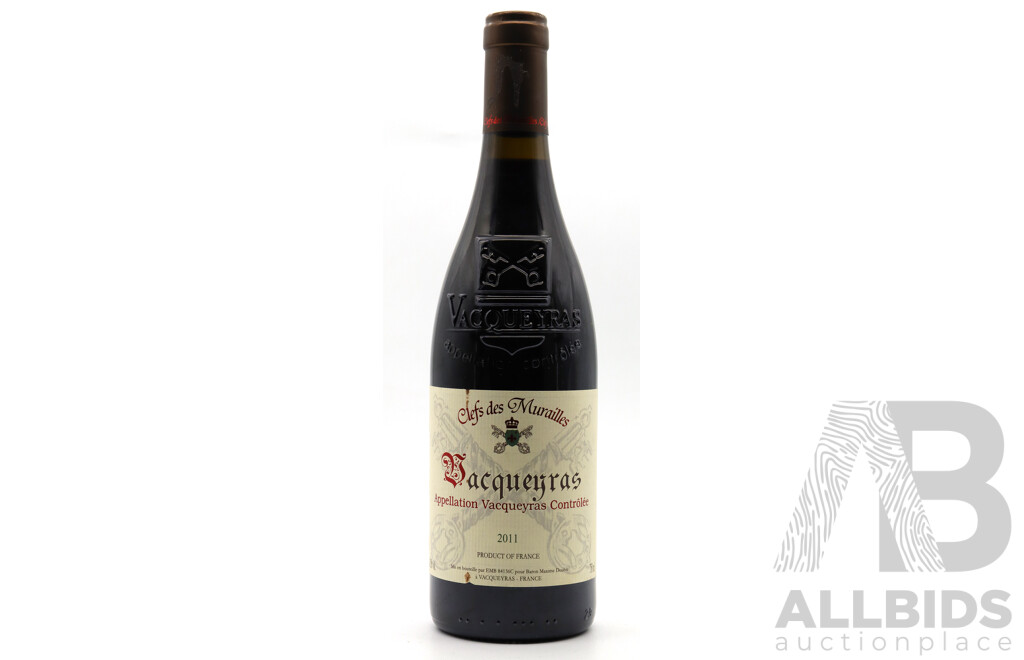 Vacqueyras Southern France Grenache Vintage 2011