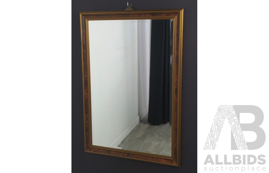 Bevelled Edge Mirror in Painted Frame