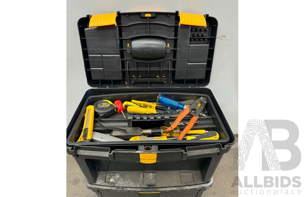 Stackable Tool Box with Tools