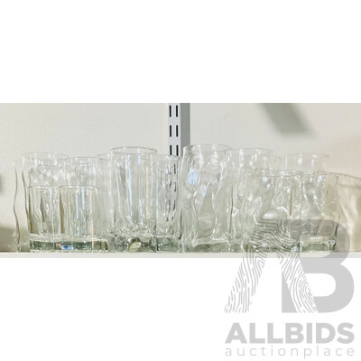 Collection of Bormioli and Other Tumbler Style Glasses