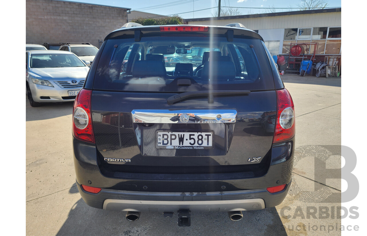 7/2010 Holden Captiva LX (4x4) CG MY10 4d Wagon Black 3.2L