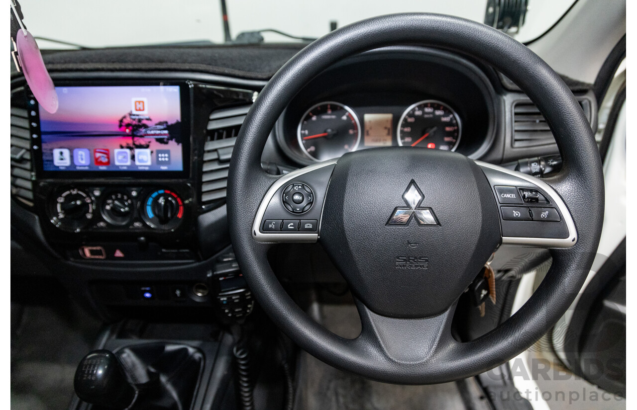 6/2017 Mitsubishi Triton GLX (4x4) MQ MY16 Dual Cab Utility White 2.4L