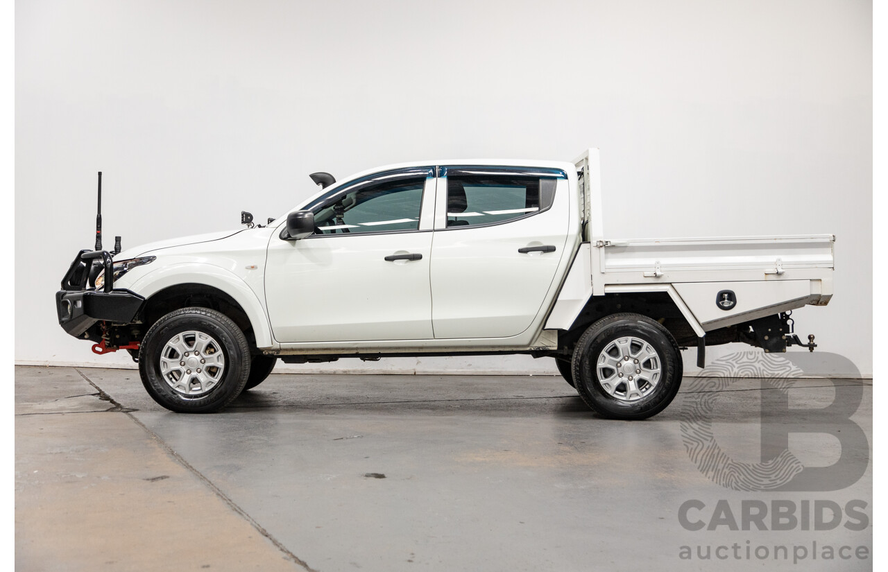 6/2017 Mitsubishi Triton GLX (4x4) MQ MY16 Dual Cab Utility White 2.4L