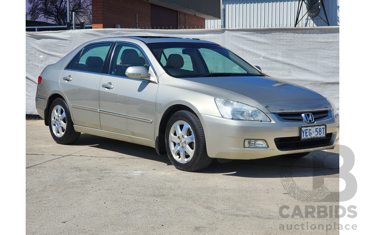 9/2005 Honda Accord V6 Luxury 4d Sedan Gold 3.0L