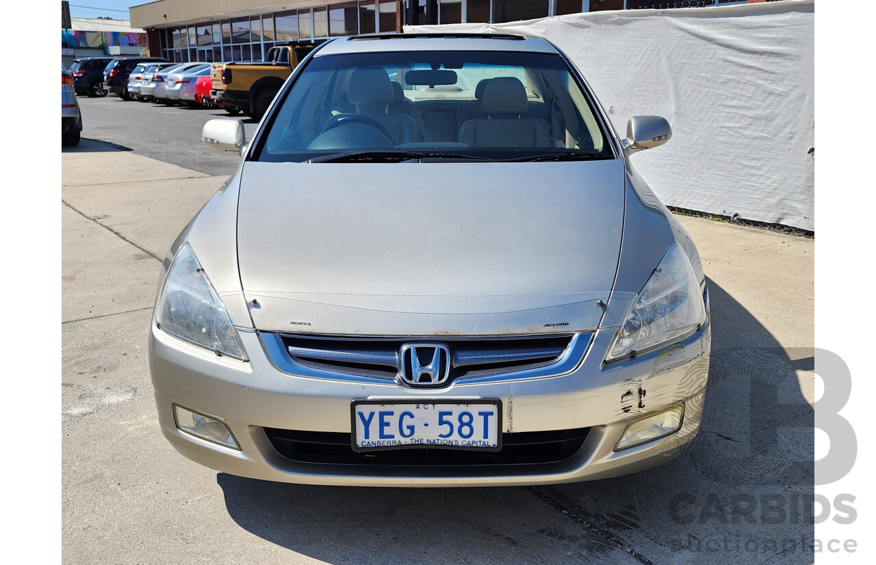 9/2005 Honda Accord V6 Luxury 4d Sedan Gold 3.0L