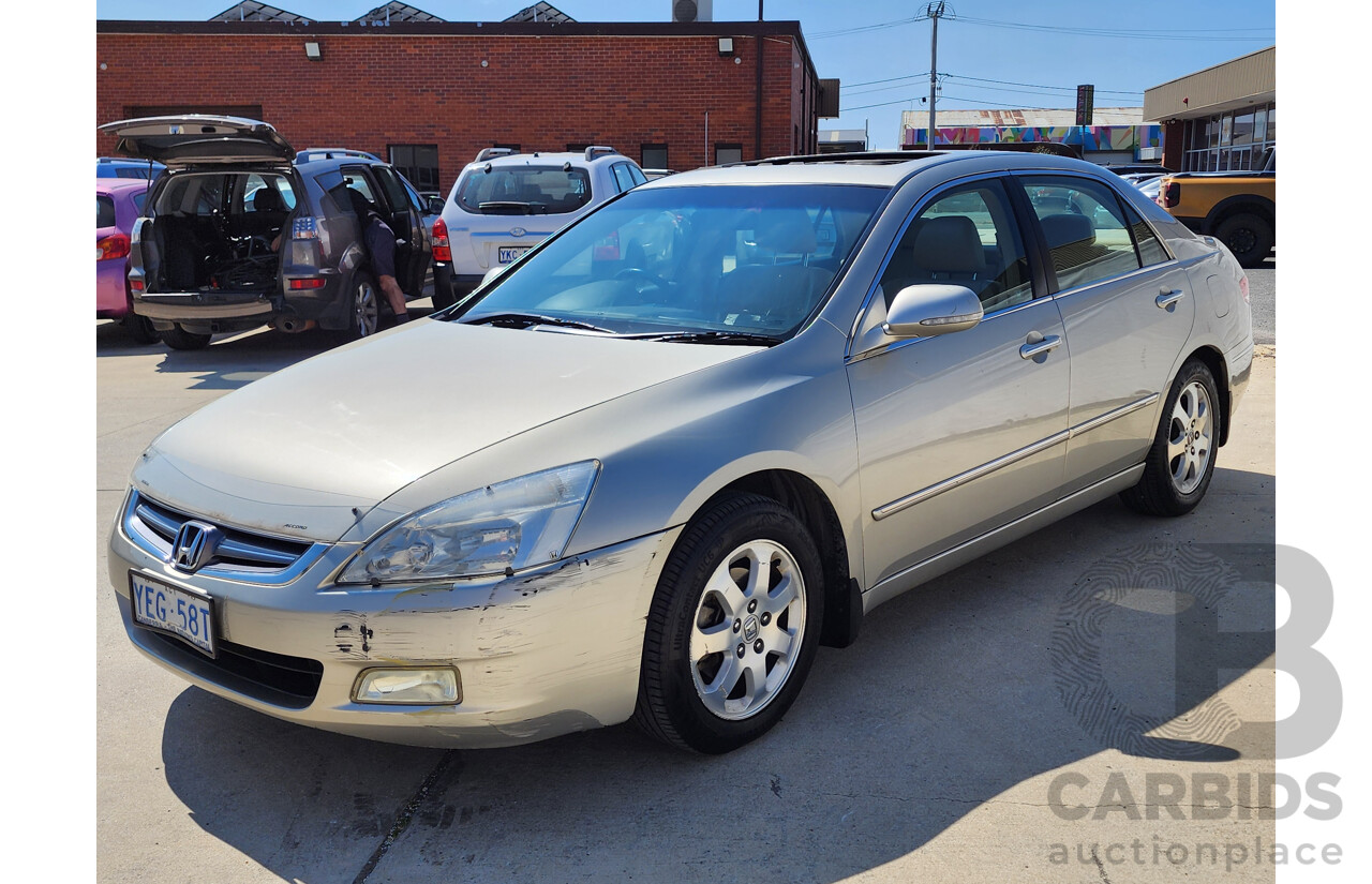 9/2005 Honda Accord V6 Luxury 4d Sedan Gold 3.0L