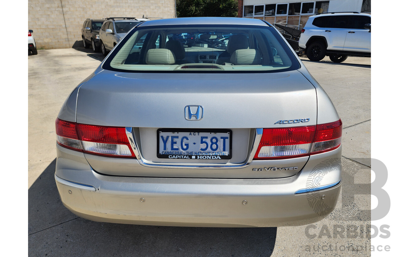 9/2005 Honda Accord V6 Luxury 4d Sedan Gold 3.0L