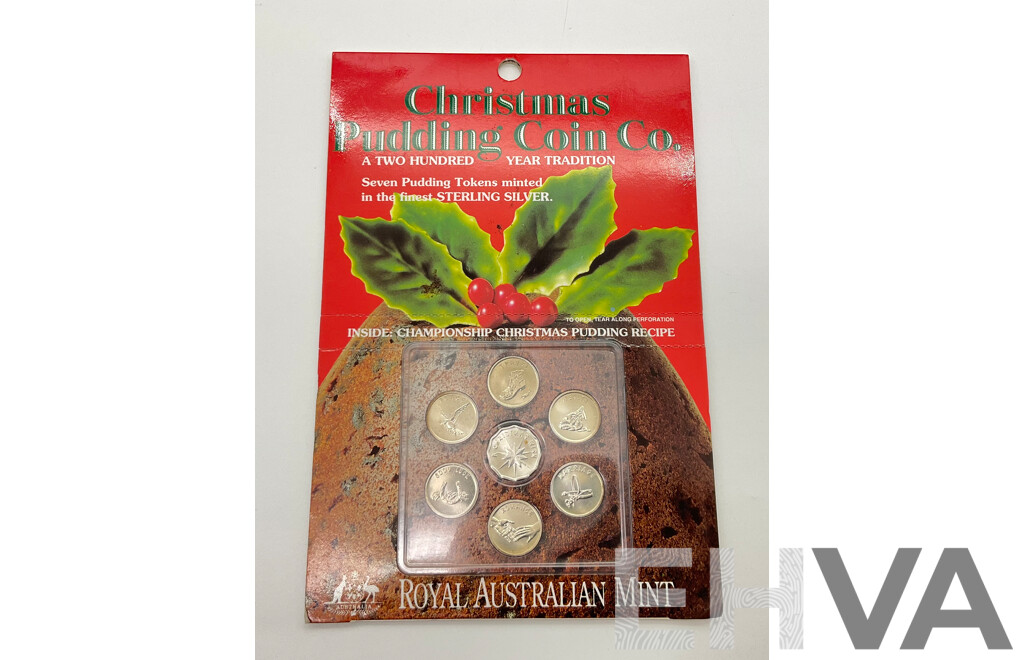 Australian RAM Christmas Pudding Coin Co Seven Coin Set