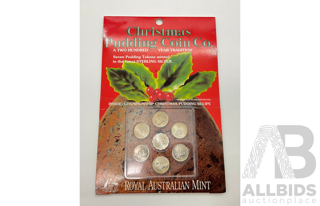 Australian RAM Christmas Pudding Coin Co Seven Coin Set