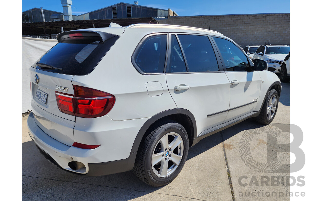 8/2011 Bmw X5 Xdrive 30d E70 MY10 4d Wagon White 3.0L