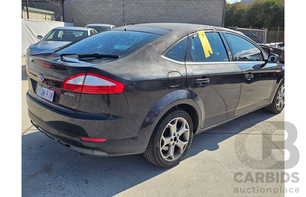 10/2009 Ford Mondeo Zetec MB 5d Hatchback Black 2.3L