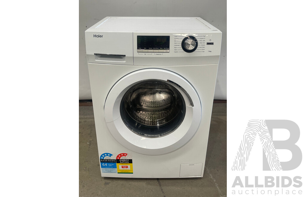 Haier 7.5 Kg Front Loader Washing Machine