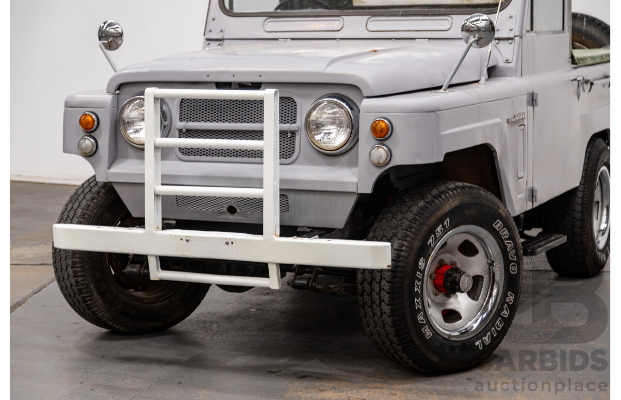 10/1976 Nissan Patrol G60 SWB (4x4) 2d Softtop Primer 4.0L