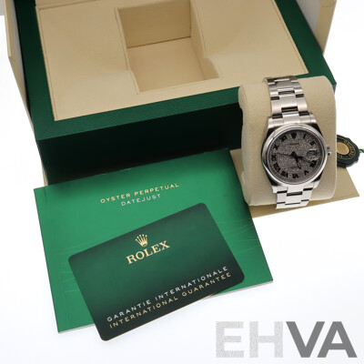 Boxed Rolex Datejust 36, Diamond Dial Bezel Watch - MK2184