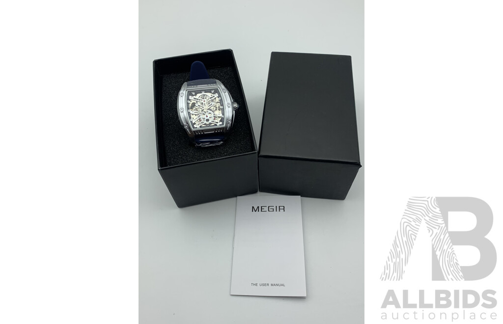 MEGIR Sport Mechanical Movement Wristwatch Men's