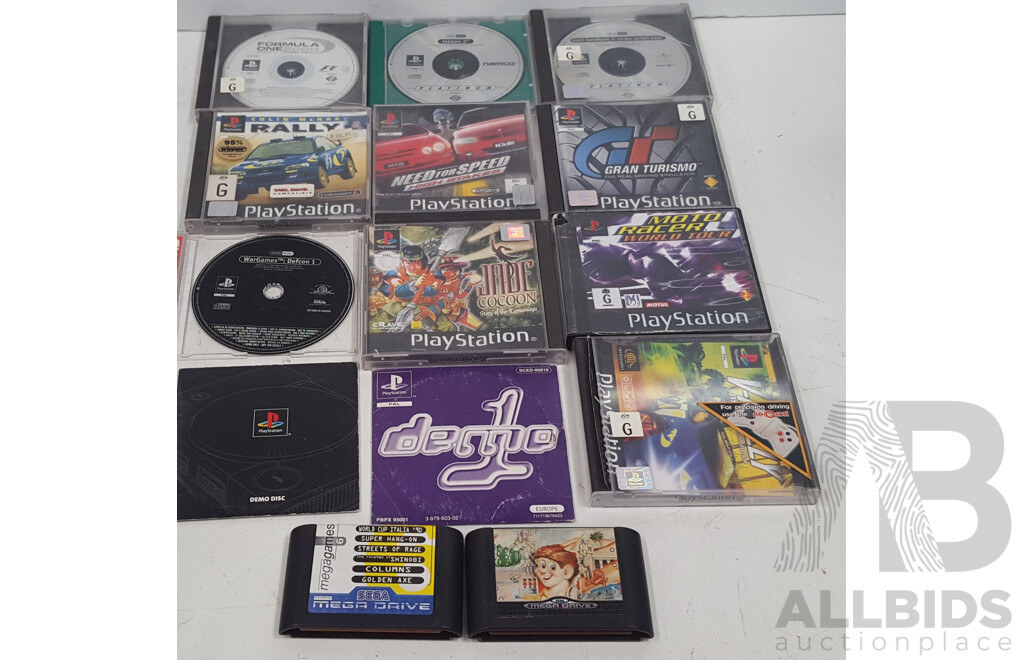 Lot of Assorted Video Games (PlayStation One, PlayStation 2 & Mega Drive)