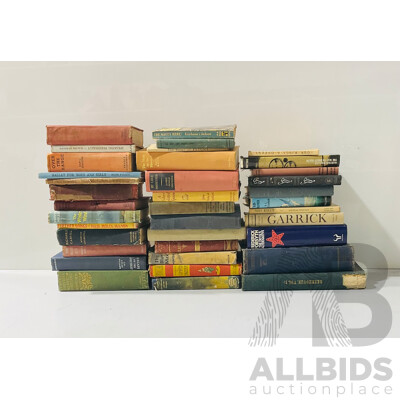 Collection of Vintage Hardcover Books Including the Blue Ice by Hammond Innes, the Devils Alternate by Frederick Forsyth and Many More