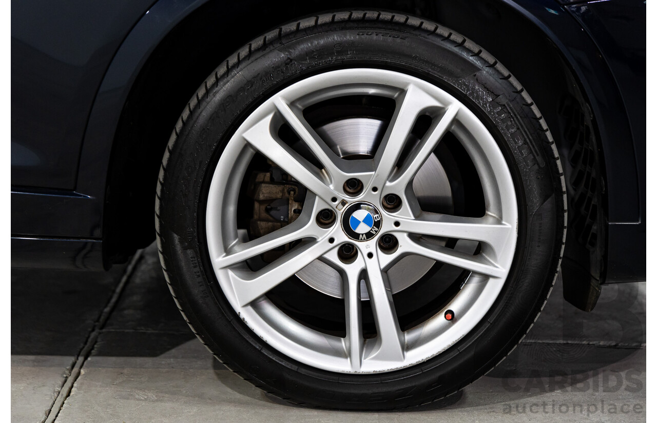 9/2013 BMW X3 Xdrive 30d M Sport F25 MY13 4d Wagon Carbon Black Metallic Turbo Diesel 3.0L