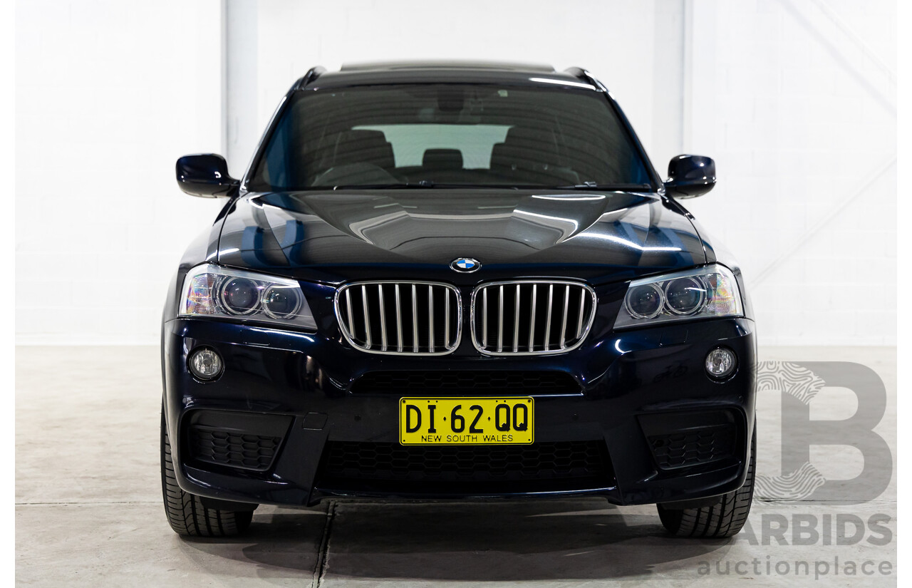 9/2013 BMW X3 Xdrive 30d M Sport F25 MY13 4d Wagon Carbon Black Metallic Turbo Diesel 3.0L