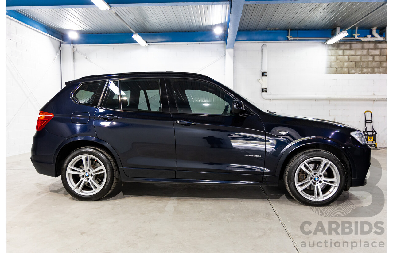 9/2013 BMW X3 Xdrive 30d M Sport F25 MY13 4d Wagon Carbon Black Metallic Turbo Diesel 3.0L