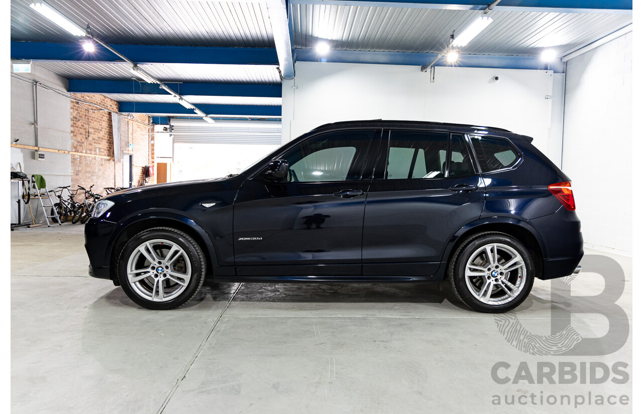 9/2013 BMW X3 Xdrive 30d M Sport F25 MY13 4d Wagon Carbon Black Metallic Turbo Diesel 3.0L