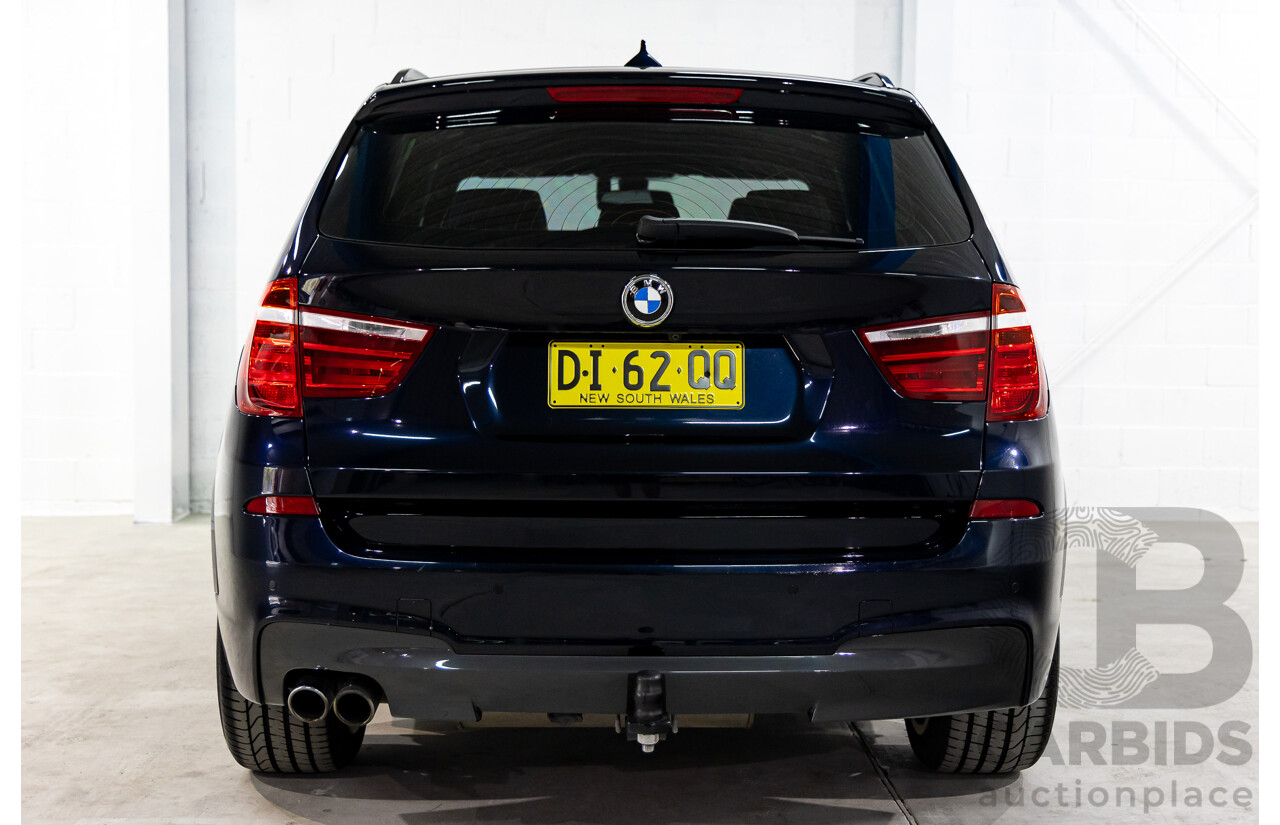 9/2013 BMW X3 Xdrive 30d M Sport F25 MY13 4d Wagon Carbon Black Metallic Turbo Diesel 3.0L