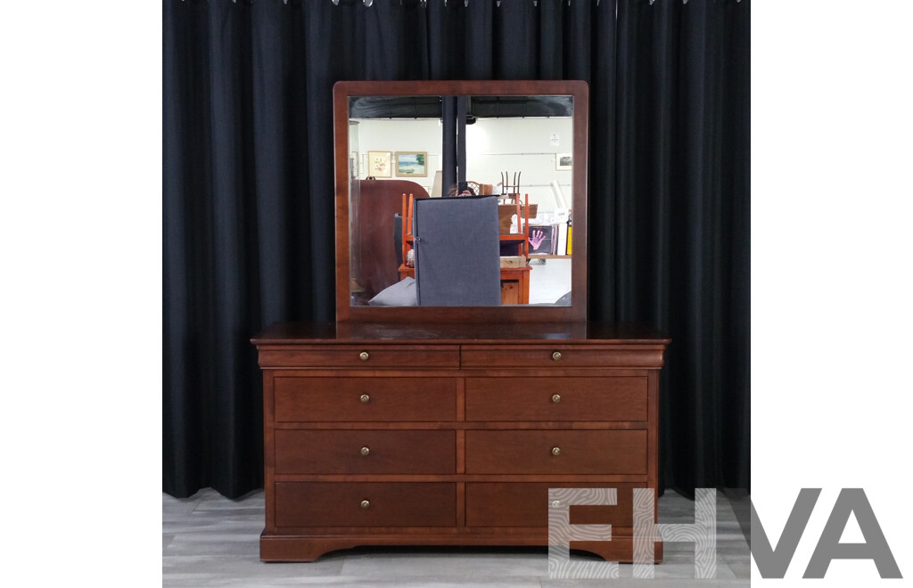 Large Modern Mirrored Back Dresser by Eastgate Furniture