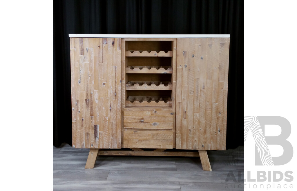 Modern Timber Drinks Cabinet