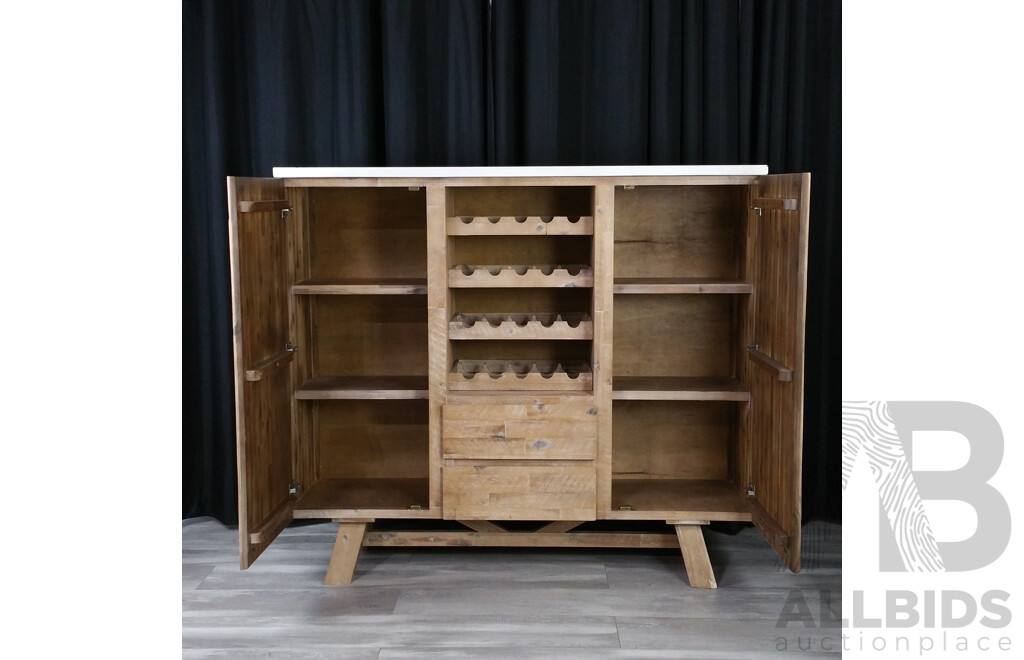 Modern Timber Drinks Cabinet