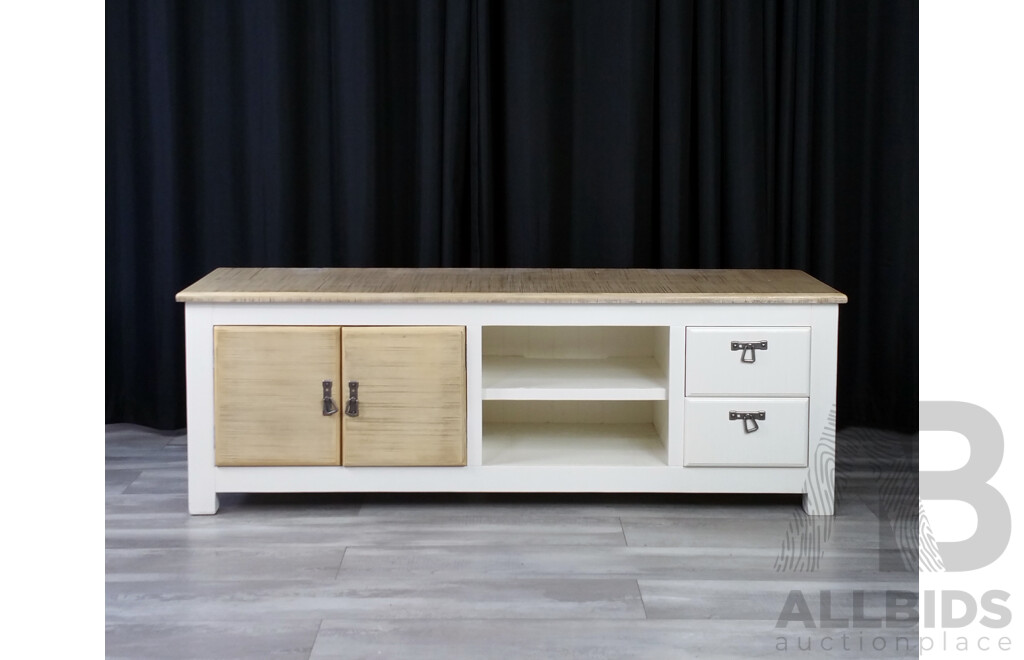 Modern Timber Low Entertainment Unit