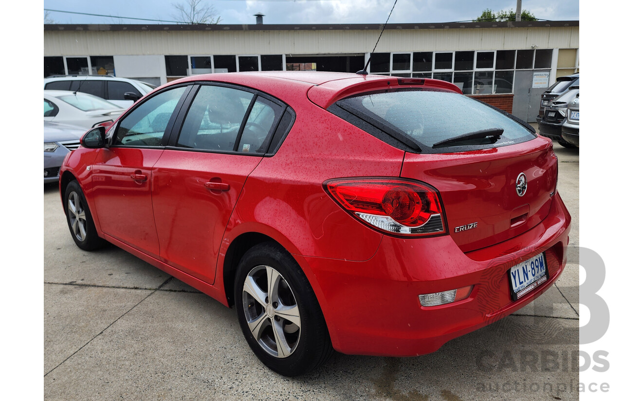 10/2011 Holden Cruze CD JH MY12 5d Hatchback Red 1.8L