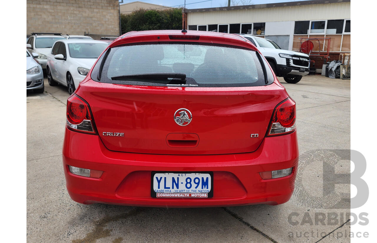 10/2011 Holden Cruze CD JH MY12 5d Hatchback Red 1.8L