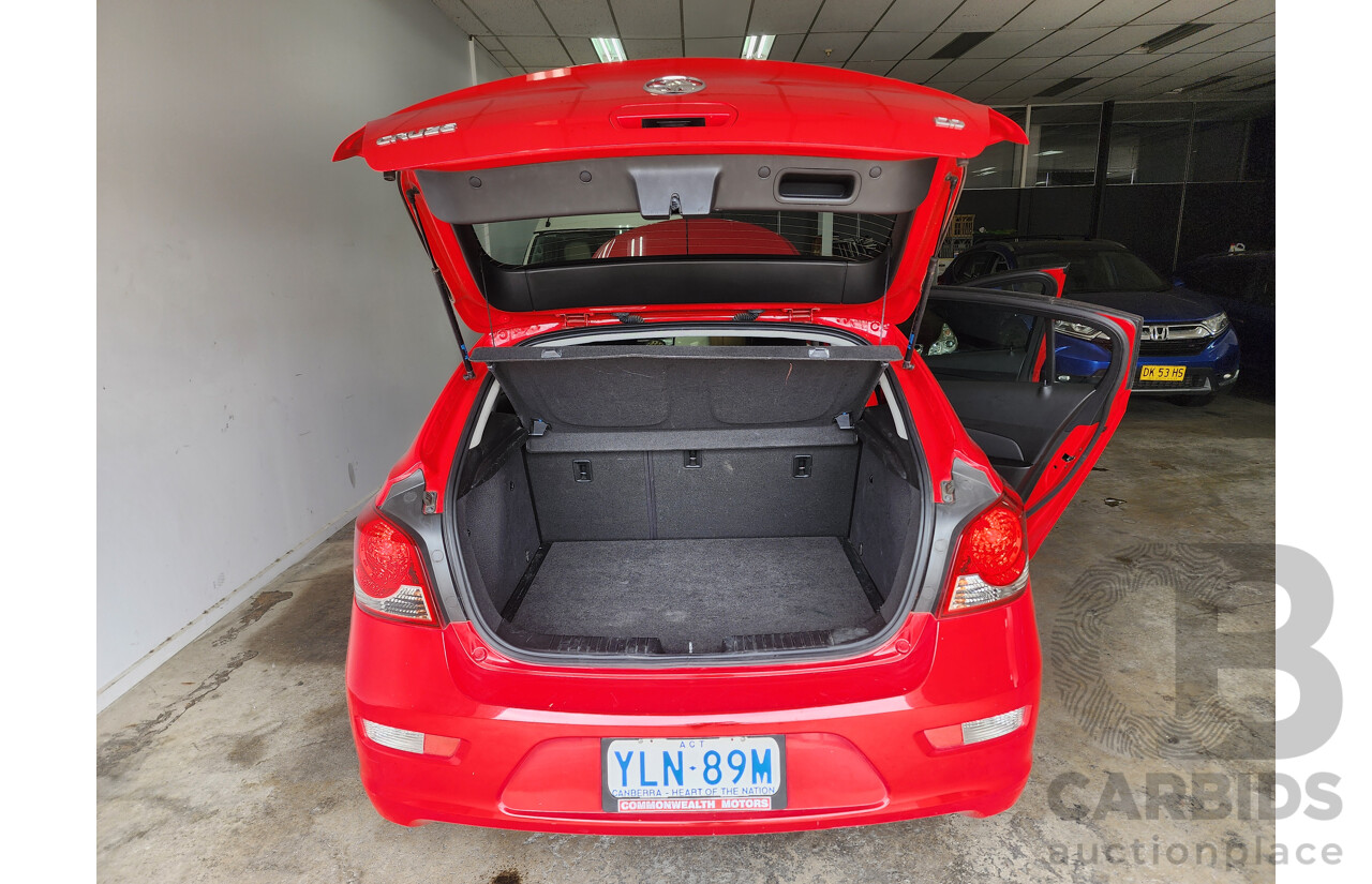 10/2011 Holden Cruze CD JH MY12 5d Hatchback Red 1.8L