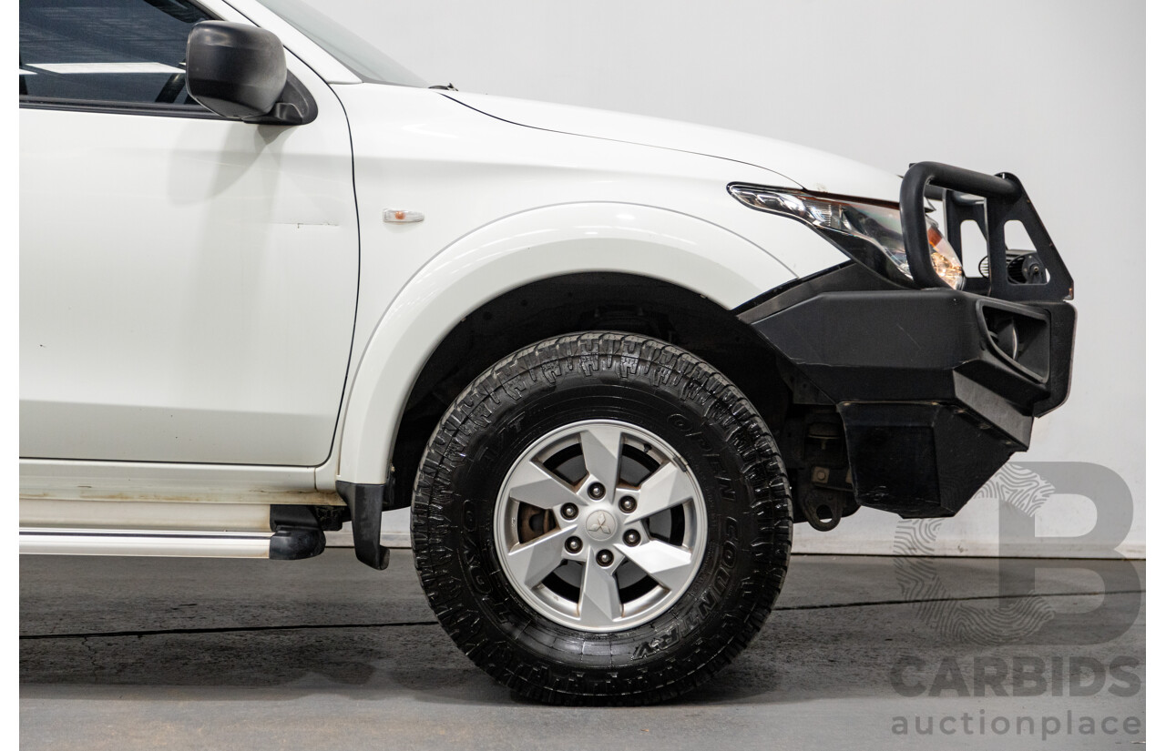 5/2016 Mitsubishi Triton GLX (4x4) MQ MY16 Dual C/Chas White Turbo Diesel 2.4L