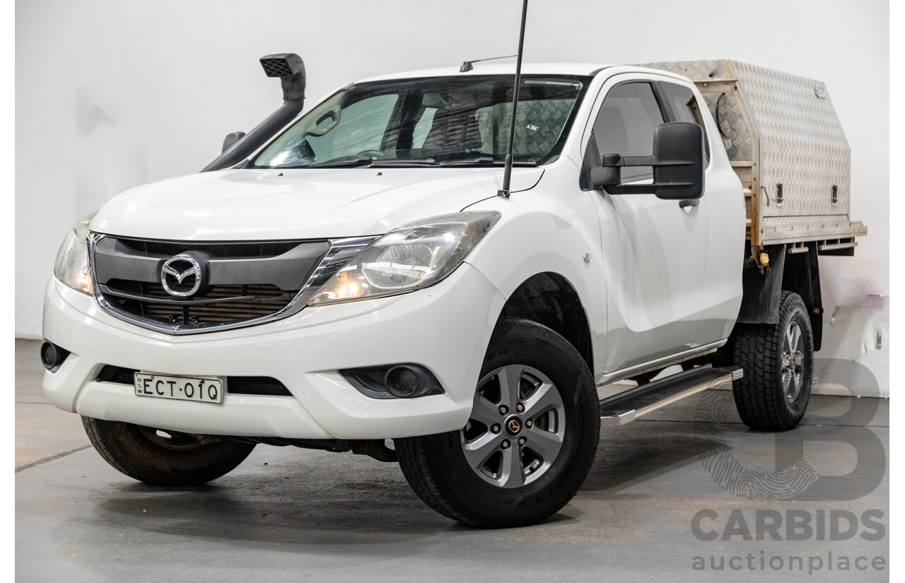 8/2017 Mazda BT-50 XT (4x4) MY16 Freestyle C/Chas White Turbo Diesel 3.2L